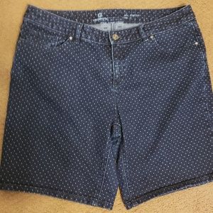 Denim Polka Dot Shorts